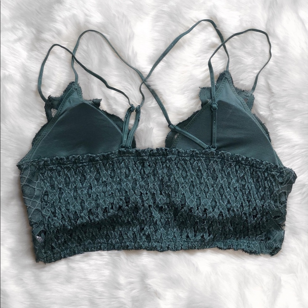 🆕 Lena Crochet Lace Bralette - Teal - Picture 4 of 7
